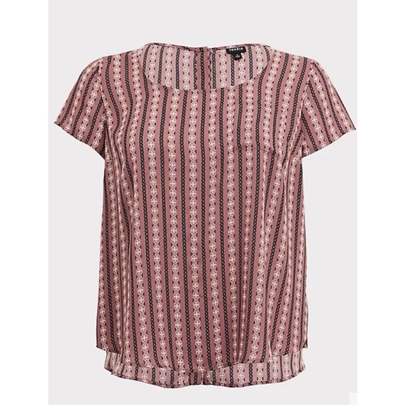 TORRID ABBEY - GEO PRINT GEORGETTE BLOUSE SIZE 3 - Picture 4 of 8